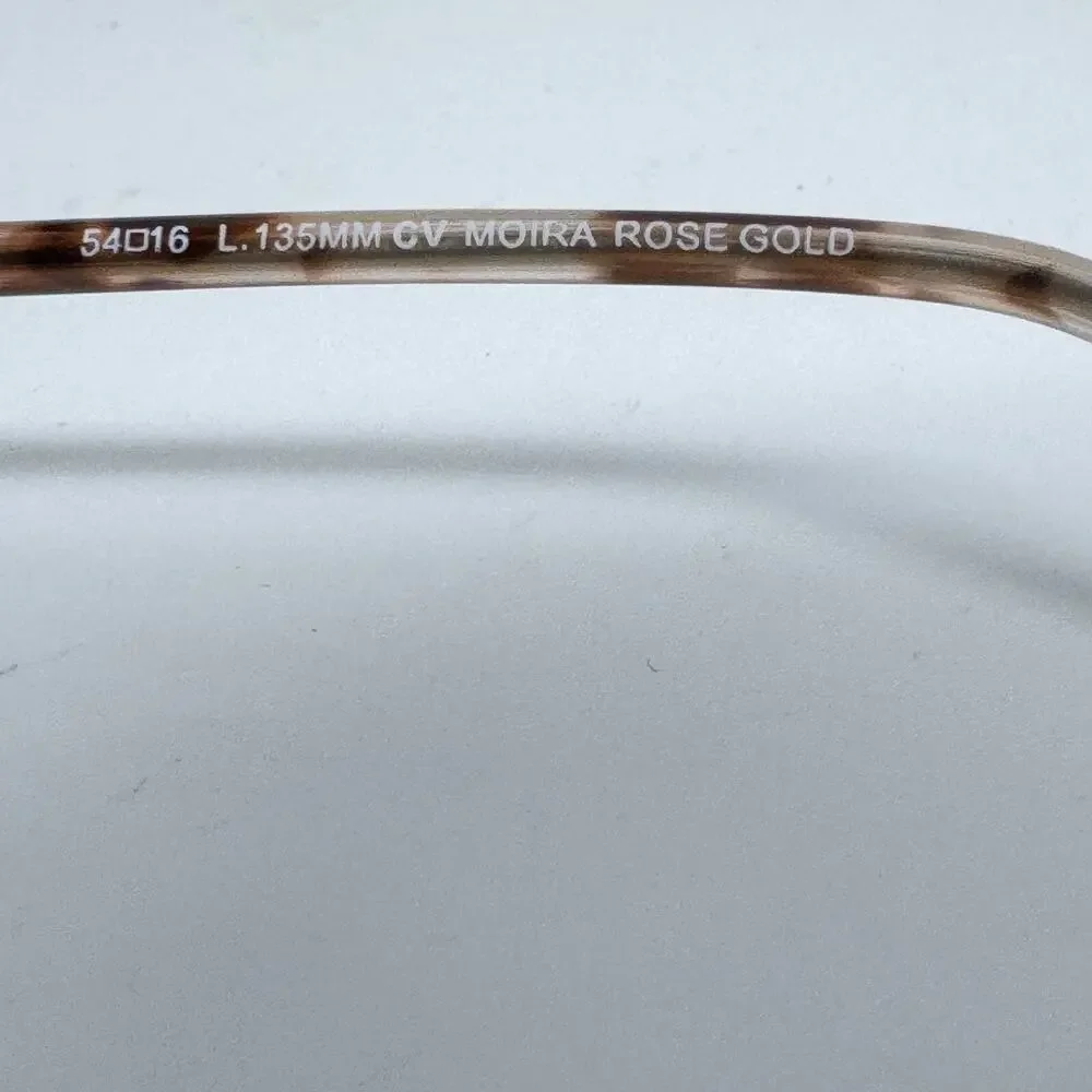 BCBGMAXAZRIA Moira Rose Gold Womens Oval Full Rim Eyeglasses 54-16-135‎ H17646